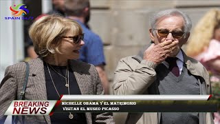 Michelle Obama y el matrimonio  visitan el Museo Picasso