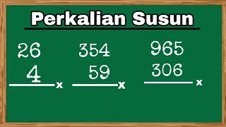 Perkalian Susun Puluhan Ratusan Semua Angka | Tips Matematika Lengkap