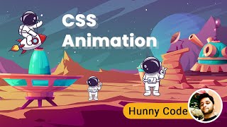 CSS Mars & Astronauts Advanced Animation | CSS Animation Tutorial