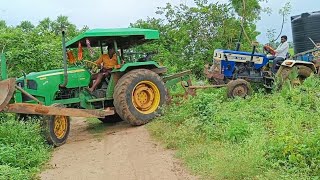 SWARAJ 744 FE ki John Deere dodger helping || in agriculture working || please watch friends