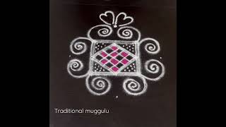 Beautiful double stroke rangoli design#traditionalmuggulu #kolam