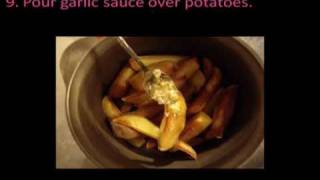 Country Style Garlic Baked Potatoes Recipe