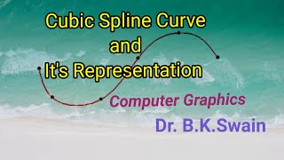 Cubic Spline Curve: a lucid way| bk swain