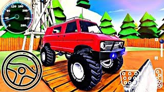 Truck Trials Range 4x4 🚚🚚 || Red Minibus Van Driving Simulator | Android GamePlay #3 #livegamingzone