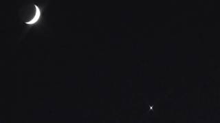 Venus and the Moon 1 degree apart 2.1.17.   t2