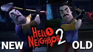 Hello Neighbor 2 Patch 9/Launch Version Cutscenes Comparison (Main Game)