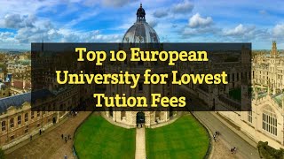 Top 10 European Universities for Full Funded Scholarship