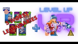 TOP 5 WORST LEGENDARIES + LORD VR's COMEBACK #FRAG PRO SHOOTER