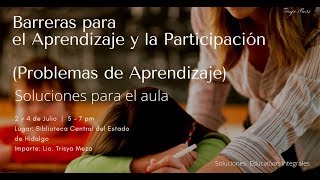 Barreras para el Aprendizaje y la Participación. 2da Sesión 2/2