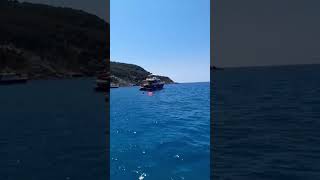 Beautiful Giglio island 🇮🇹 and it's  crystal  clear water #travelitaly #shorts #travel