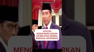 Jokowi menghancurkan kehidupan moral indonesia #jokowi #presiden #indonesia #moral #shorts