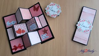 Tutorial| Valentines Day Special| Beautiful Handmade Valentines Day Card| Sheetal Khajure Ankalkote