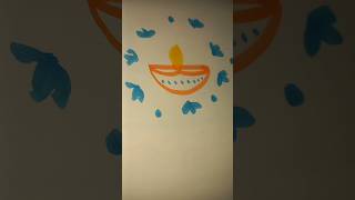 Easy diya art for begginers #art #diya #diwali #calligraphy #artist