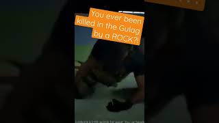 A ROCK?! | Killed By A Rock In The Gulag #Shorts #CallOfDuty #COD #Warzone