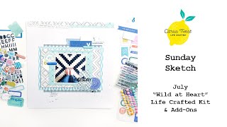 12x12 Layout: "Thursday 3" for Citrus Twist Kits