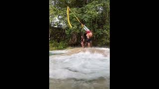 Rope Swing at the Blue Hole