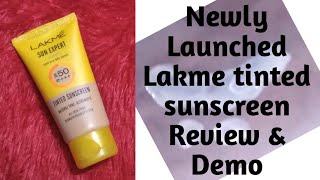 Review of Lakme sun expert tinted sunscreen || lifestyle with beauty24