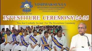 Vishwaksenaa Arts & Science College for Women witnessed a momentous occasion Investiture Ceremony...