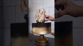 confeitando comigo #cake #chocolate #drippingcake #food #confeitaria #rotinadiária