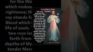 Jesus Explains The Blood and Water of Divine Mercy #mothermaryismoving