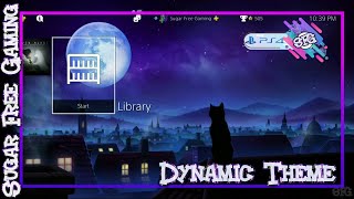 (PAID) Full Moon Cat - Dynamic Theme - PS4