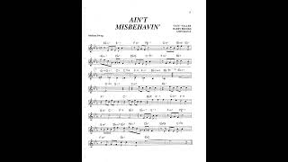 real book solo piano: ain't misbehavin (Fats Waller)