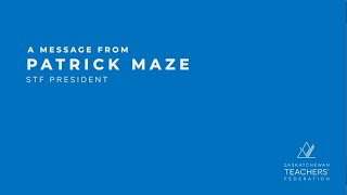 A Message from Patrick Maze - August 2021