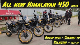 Himalayan 450 Group ride to Yelagiri Part -1 தமிழ் oly Hanle black 🔥