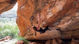 The Worm Hole 7B+, Rocklands Bouldering