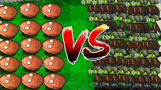 WALL-NUT VS +999999 GIANT GATLING ZOMBIE  | Plants vs Zombies