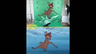 Behind the scenes of Bambi 😜