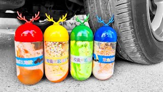 Crushing Things With Car | Running Over Toy Cars and Slime With a Car | CAR ASMR