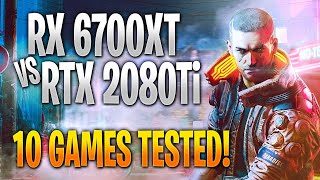 AMD RX 6700XT vs Nvidia RTX 2080 Ti | 10 Game Benchmark Test and Gameplay