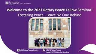 Rotary Peace Seminar 2023 Recording