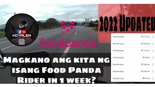 FOOD PANDA SALARY 2022 | Magkano ang Kita kay Food Panda Latest | Food Panda Rider Earnings 1 week