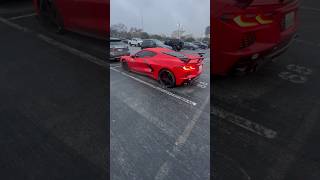 Winter in Texas at the Armed Forces bowl’ #corvette #car #cars #c8 #short #shorts #viral #texas