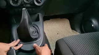 Toyota Hilux J 2018 gear shifter cover change to leather