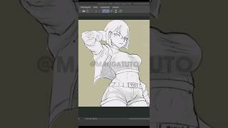 How to draw a Perfect Pose 😃 #shorts #manga #drawing #art #イラスト #アニメ #歌ってみた #anime #cringe #tutorial