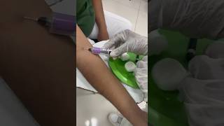 Coleta de sangue a vácuo #enfermagem