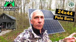 Off Grid Pole Barn site prep