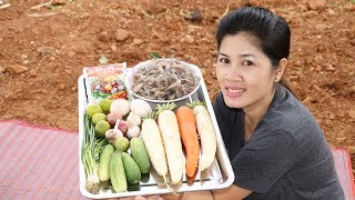 Awesome Cooking Fried Shrimp With Vegetable Delicious Cook Recipe |  Village Food Factory