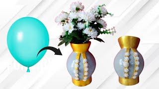 Make a beautiful thing with balloon flower vase ||