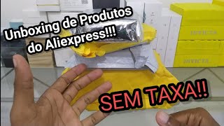 Unboxing de Pacotes do Aliexpress!!TODOS sem TAXA!!