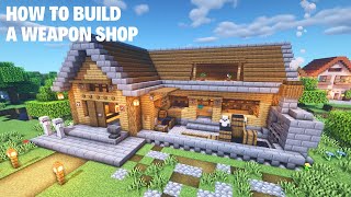 【Minecraft】How to Build a Weapon Shop