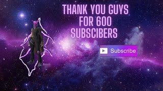 thank you for 600 subscribers