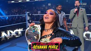 WWE NXT ROXANNE PEREZ VS GIULIA 10/01/24