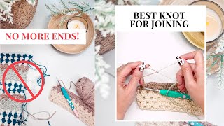 Hate Weaving in Ends? Trying This Crochet Knot Hack