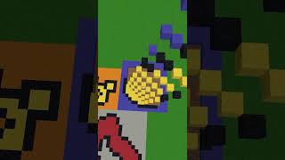 Viewer Requested Minecraft Pixel Art (Banana)  #shorts