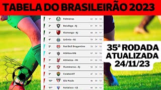 CLASSIFICAÇÃO DO BRASILEIRÃO 2023 - TABELA DO  BRASILEIRÃO 2023 DE HOJE