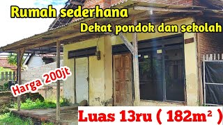 Rumah sederhana strategis dekat pondok dan sekolah di Wonodadi Blitar